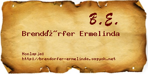 Brendörfer Ermelinda névjegykártya